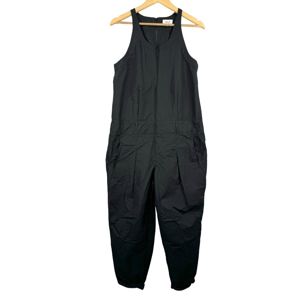 Helmut Lang Odyssey Cotton Jumpsuit minimalist‎ lagen look black sz 6